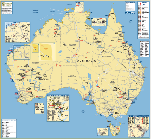 2022 Australian Operating Mines- Gas Pipelines