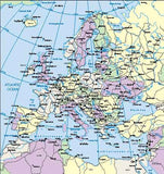 Europe Map - Custom Colour