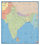 India  2015 - Custom Political Map