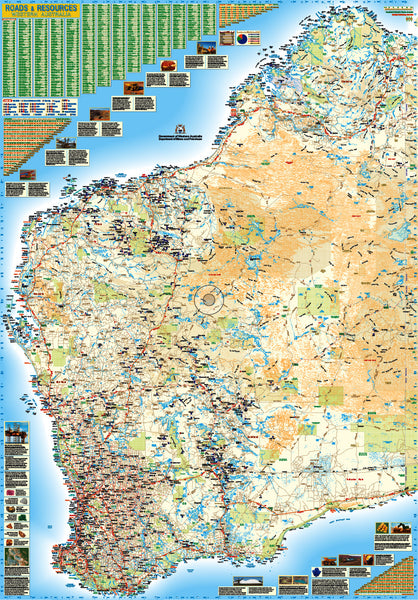Western Australia - Large Road Map QPA