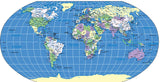 World - Oval Map