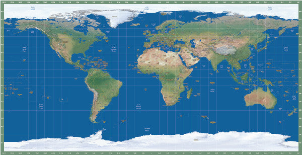 World Satellite Map for custom work.