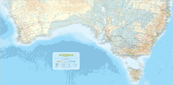Custom Map of Southern Australia