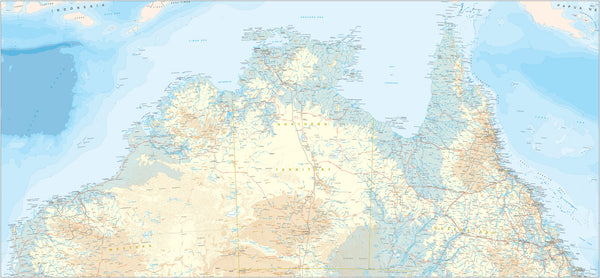 Custom map Northern Australia tropics